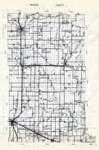 Wadena County, Blueberry, Huntersville, Rockwood, North Germany, wing River, Bullard, Wadena, Aldrich, Thomastown, Minnesota State Atlas 1954